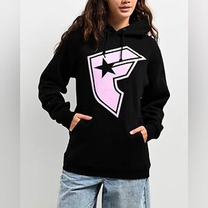 NWT - Famous Stars & Straps BOH Black & Pink Hoodie